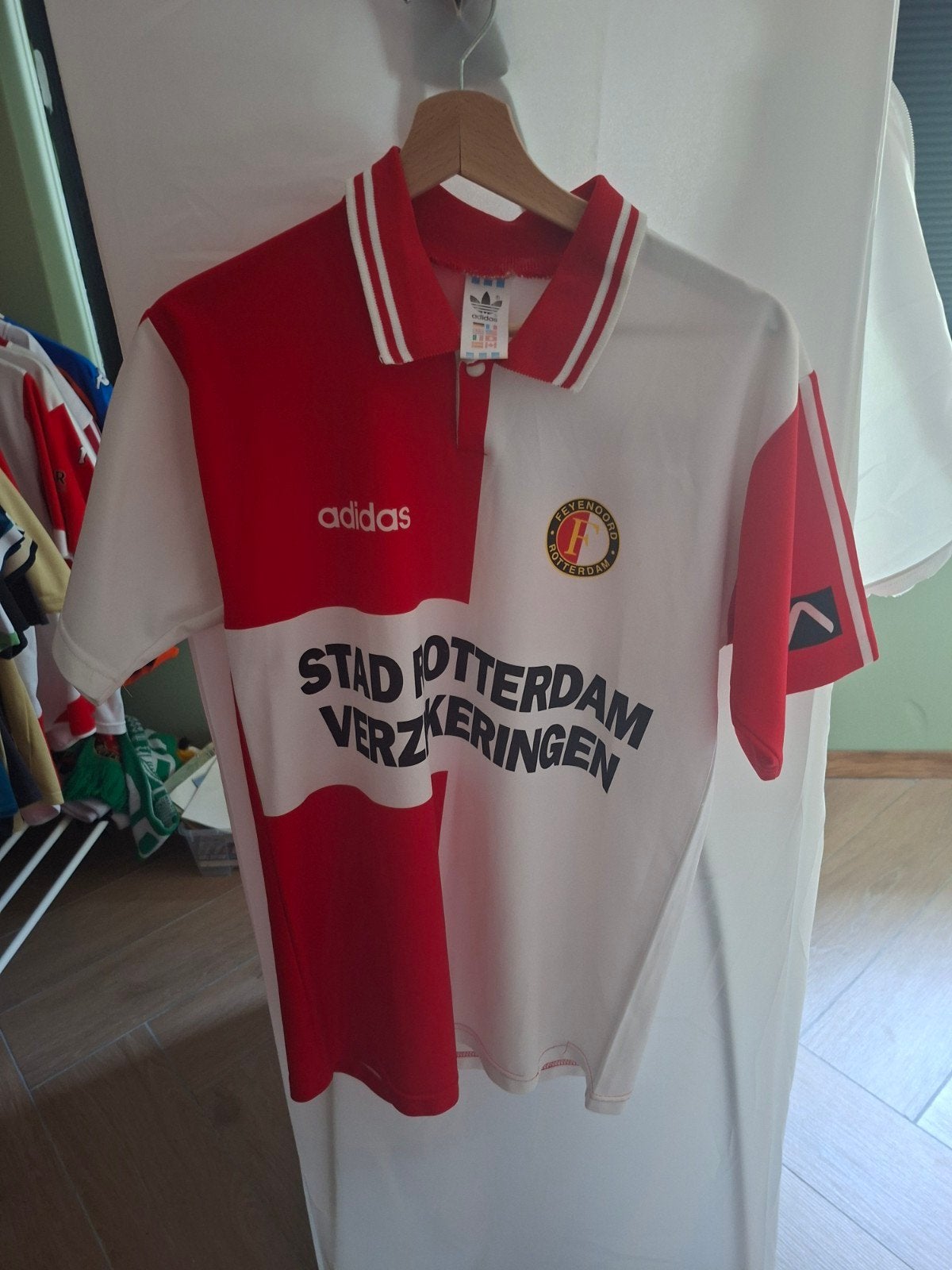 Feyenoord Retro Shirt Adidas - Topstaat, Maat 52/54 (L), Meerkleurig, Ophalen of Verzenden, Zo goed als nieuw