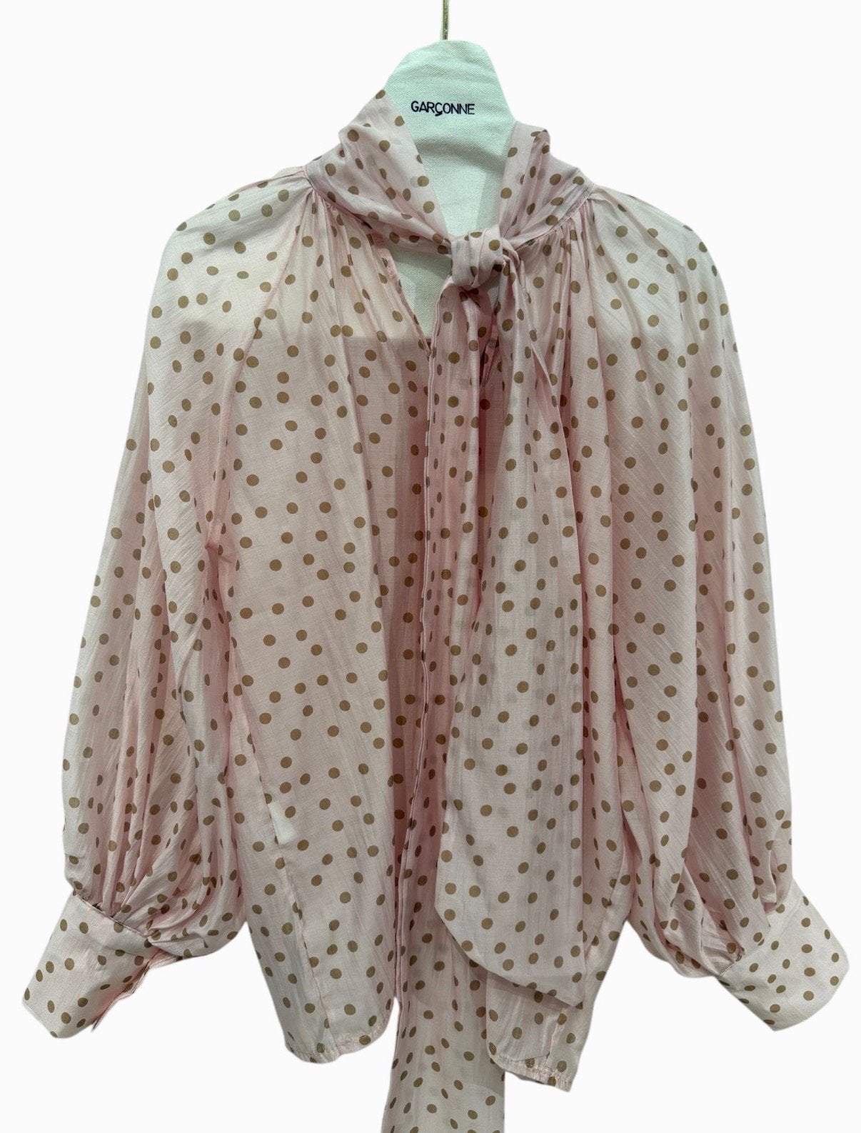 GARCONNE top lichtblauw of roze met polkadots mt TU, -, Verzenden, Parijs, Nieuw