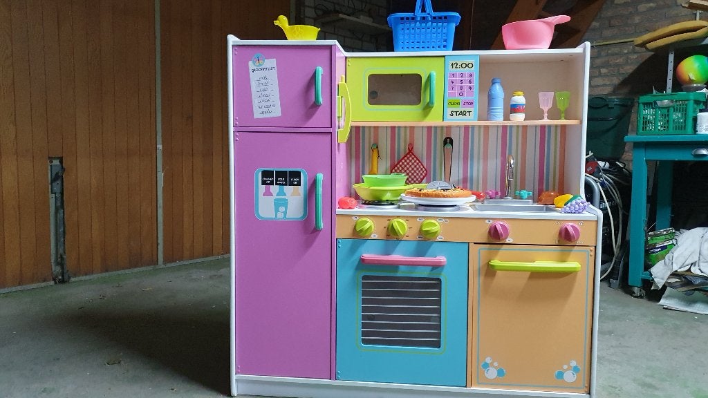 Vrolljk Kidkraft keukentje voor de echte chef, +oven, magne-, Ophalen, Zo goed als nieuw, Hout, Speelkeuken
