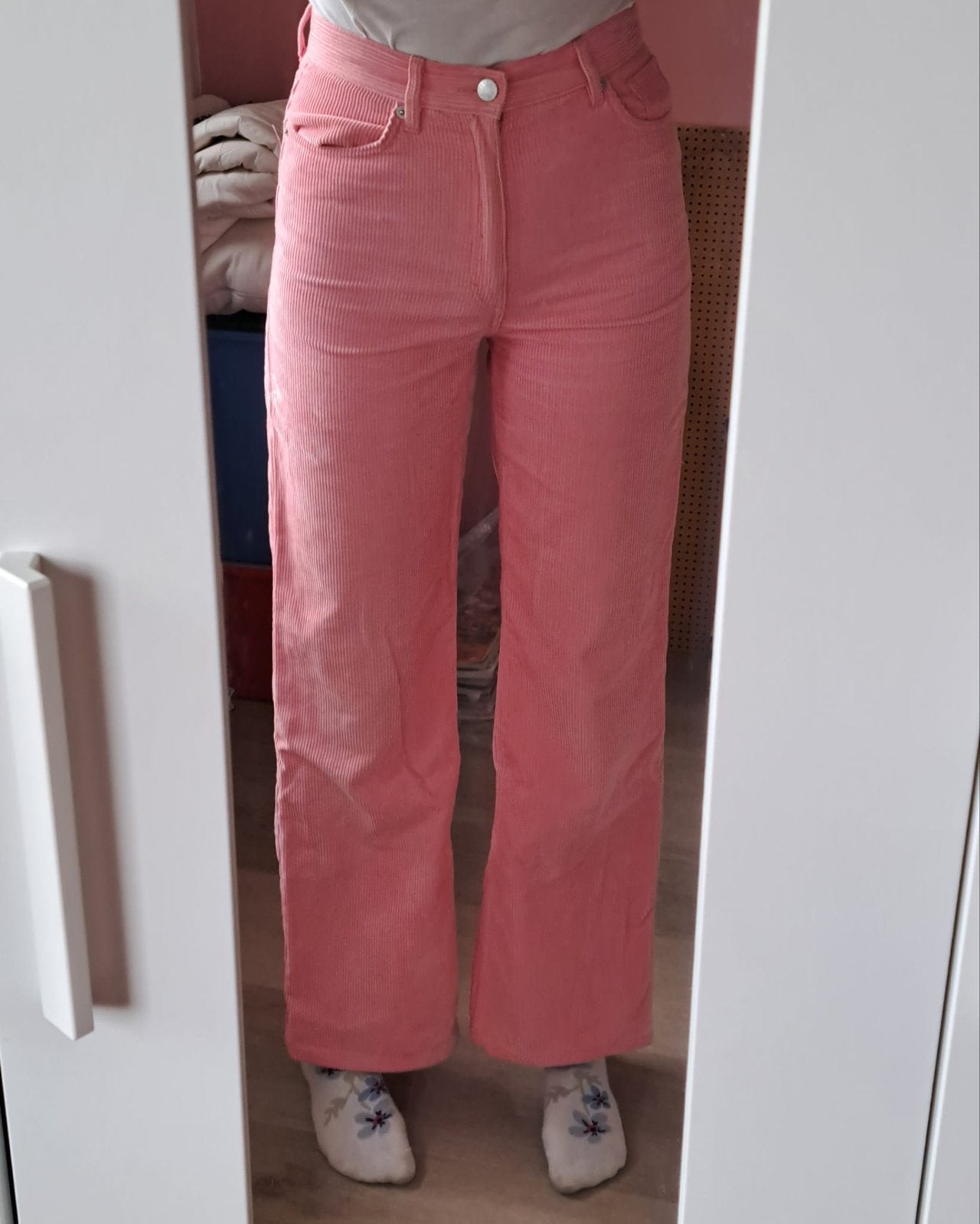 Monki roze Ribbroek - Maat 36, Ophalen of Verzenden, Zo goed als nieuw, Roze, Maat 36 (S)