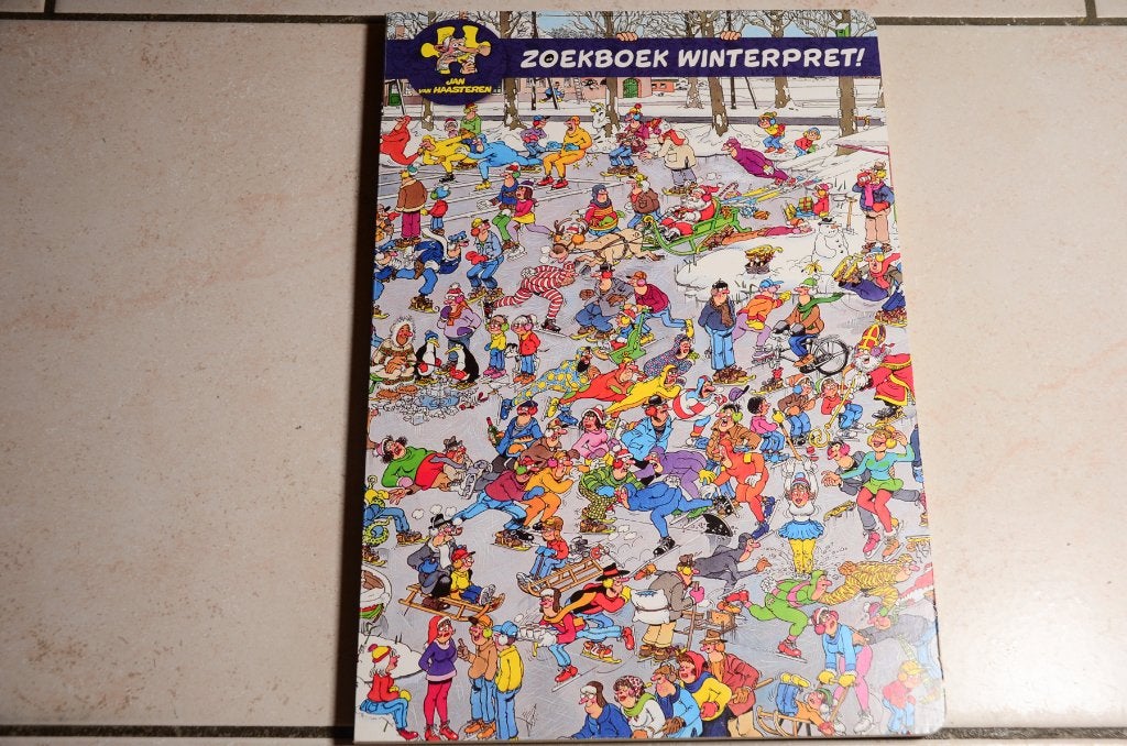 Kartonnen Zoekboek Winterpret / Jan van Haasteren, Ophalen of Verzenden, Zo goed als nieuw, Fictie algemeen