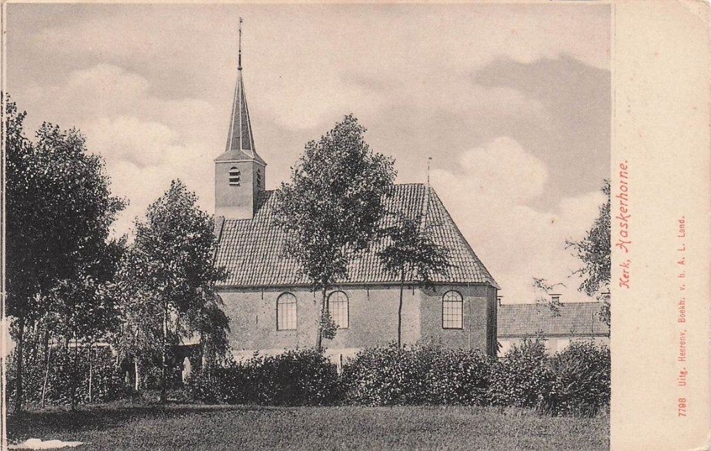 703-318-021 Kerk Haskerhorne, Verzenden, Voor 1920, Friesland