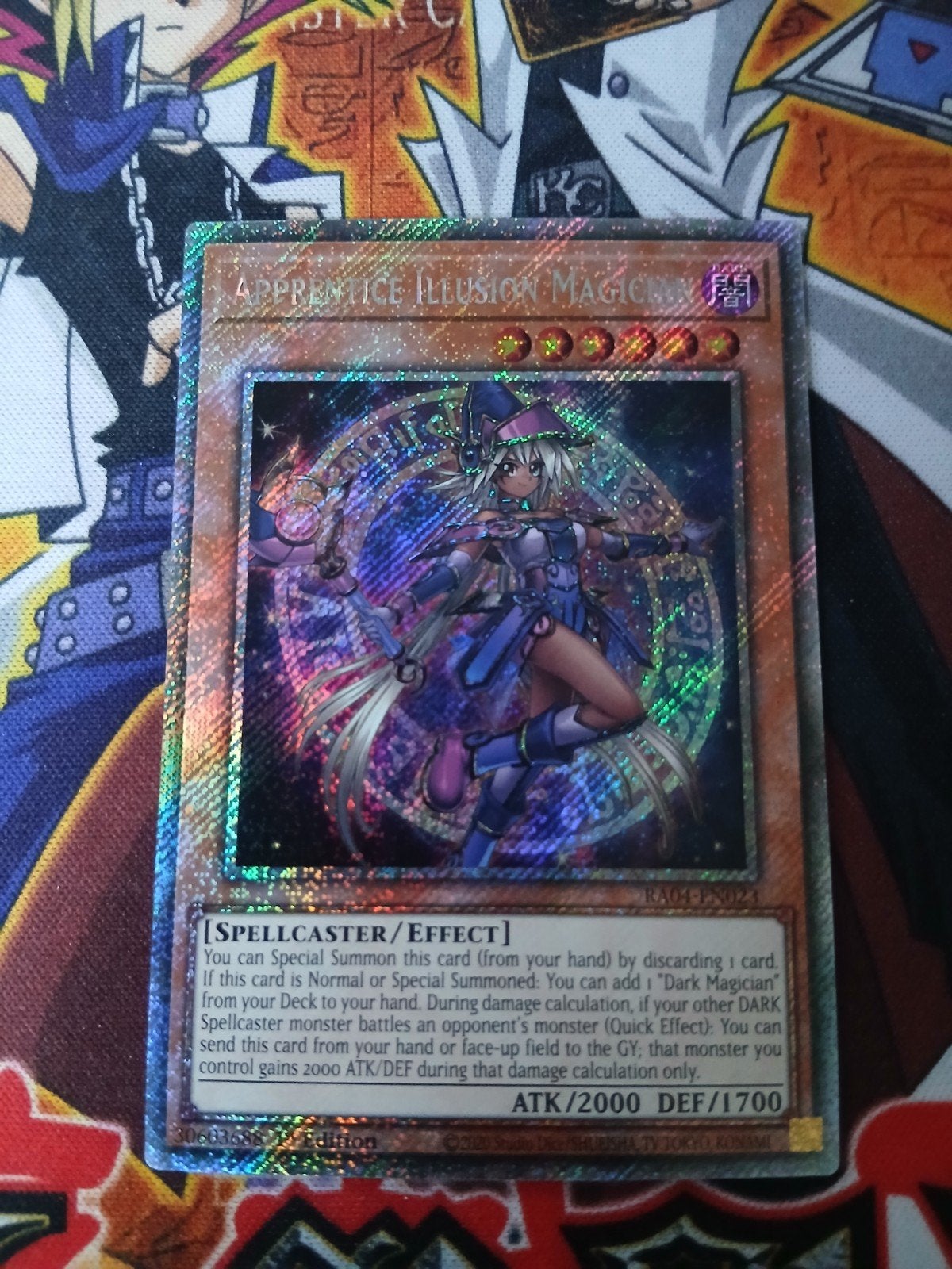 Apprentice Illusion Magician - Platinum Secret Rare RA04 YGO, Ophalen of Verzenden, Zo goed als nieuw, Foil