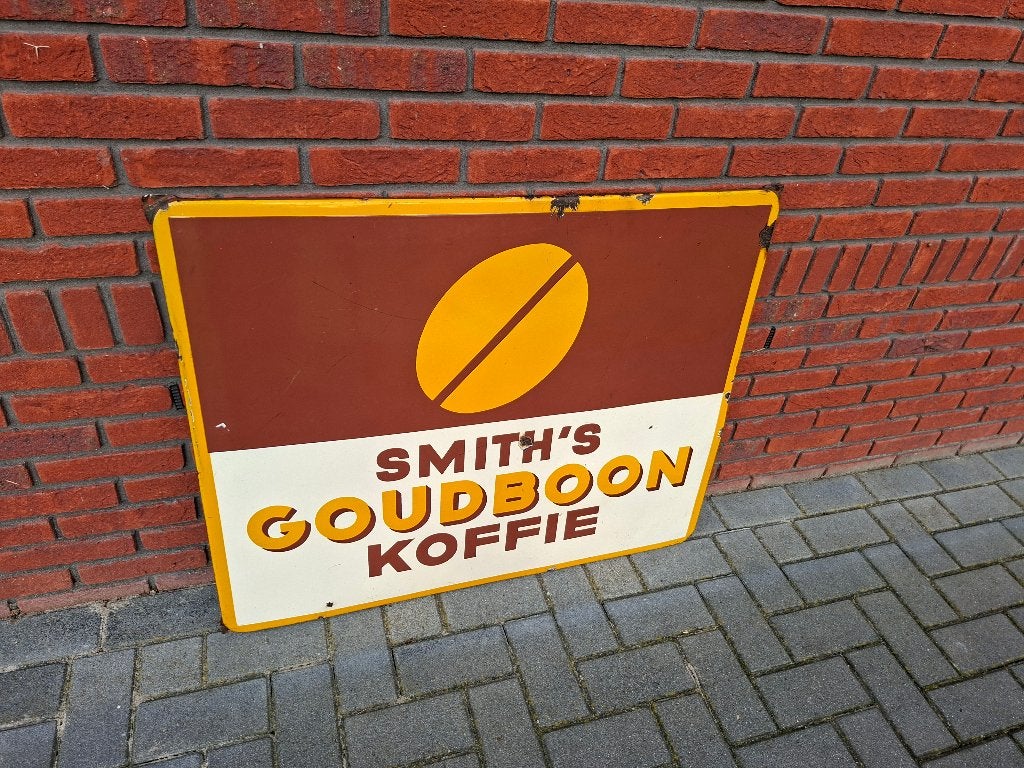 Emaille reclamebord, Ophalen of Verzenden, Gebruikt, Reclamebord