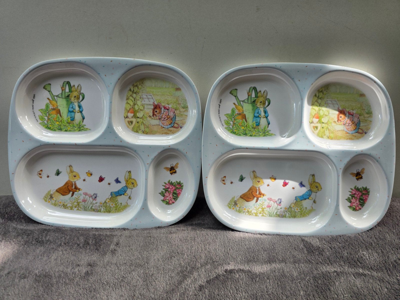 2x Peter Rabbit kinderbord met vakjes - Beatrix Potter, Ophalen of Verzenden, Nieuw