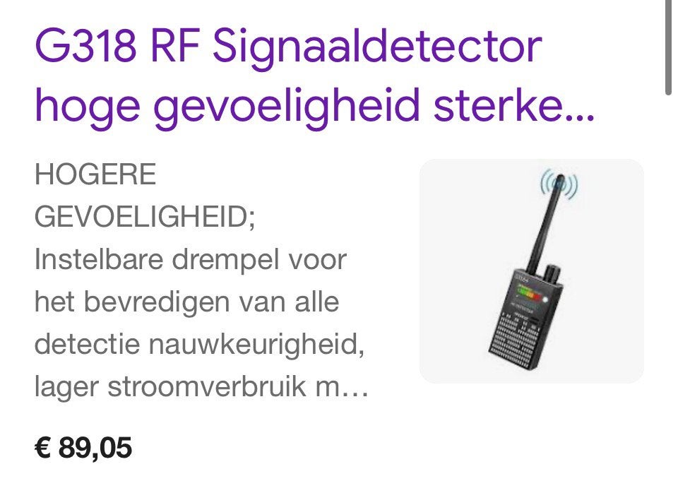 G318 RF-Signaaldetector Nieuw in Doos, Ophalen, Nieuw