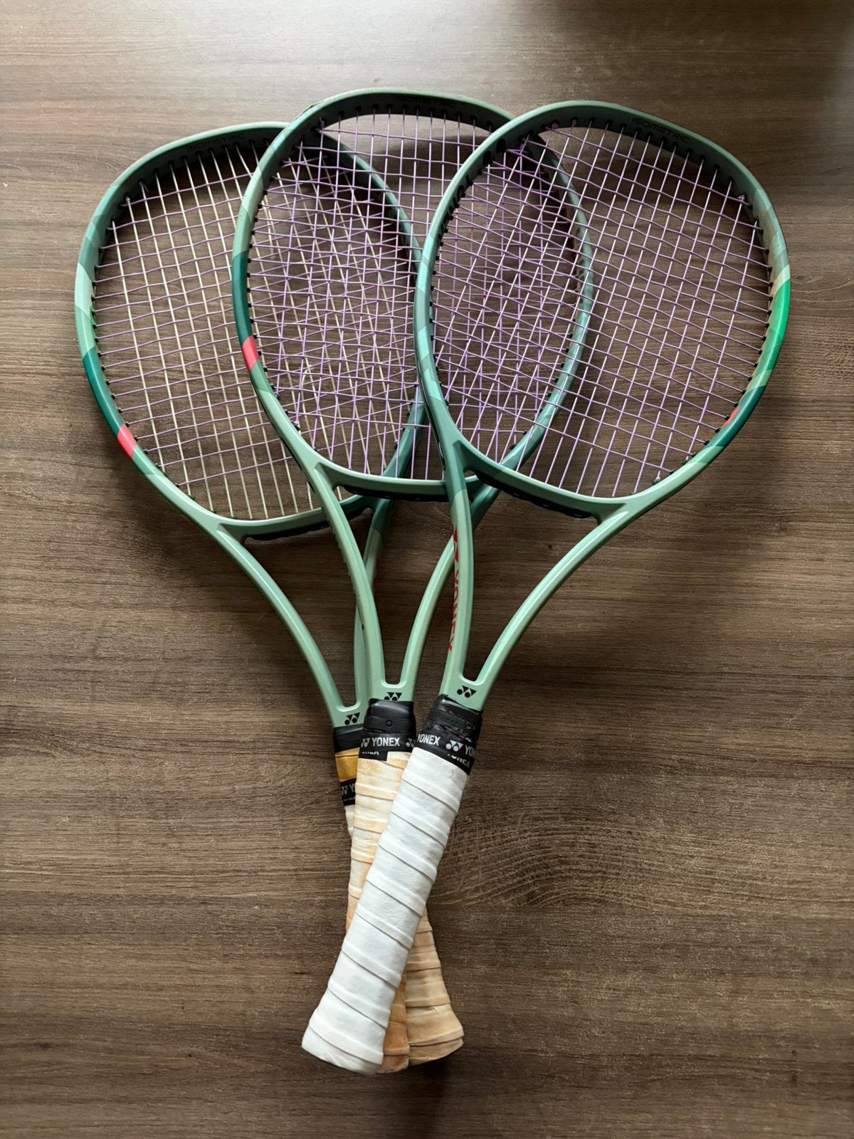 3x Yonex Percept 97 310g L2, Gebruikt, Ophalen of Verzenden, Racket, L2
