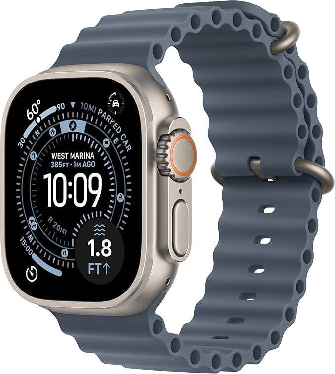 Apple Watch Ultra 3 49mm Natural TI Blue Ocean Band, Apple Park Way Cupertino, Apple, Nieuw, Info@apple.com