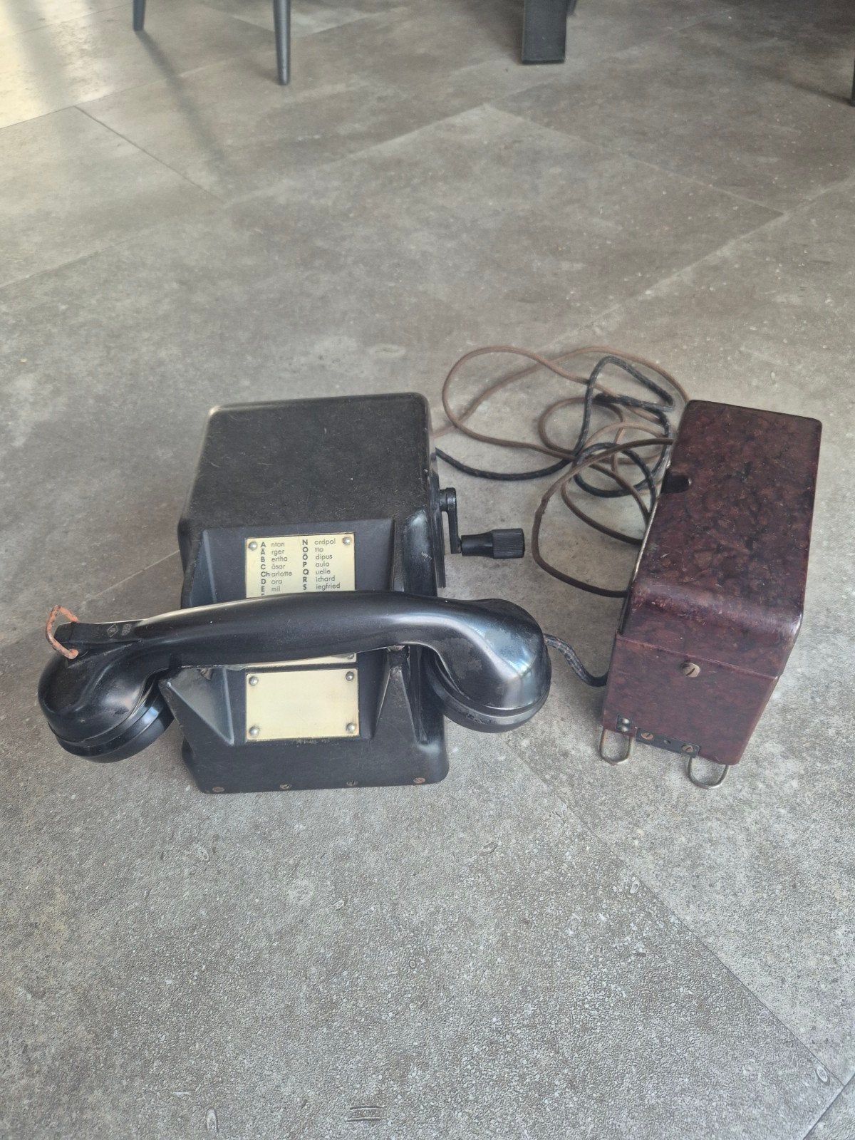 Org Duitse Tichfernsprecher/ bunker telefoon 1940., Ophalen of Verzenden, Landmacht, Duitsland