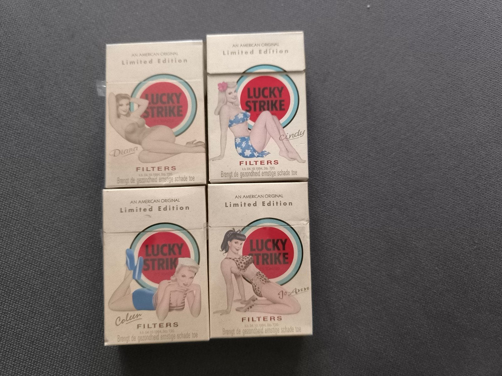 Lucky Strike Limited Edition pakjes (3x ongeopend), Ophalen of Verzenden, Zo goed als nieuw, Tabaksdoos of Verpakking