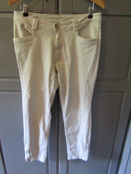 G1037 Para Mi mt 44 jeans lichtgrijs kiezel stretch, Para Mi, Verzenden, Maat 42/44 (L), Zo goed als nieuw