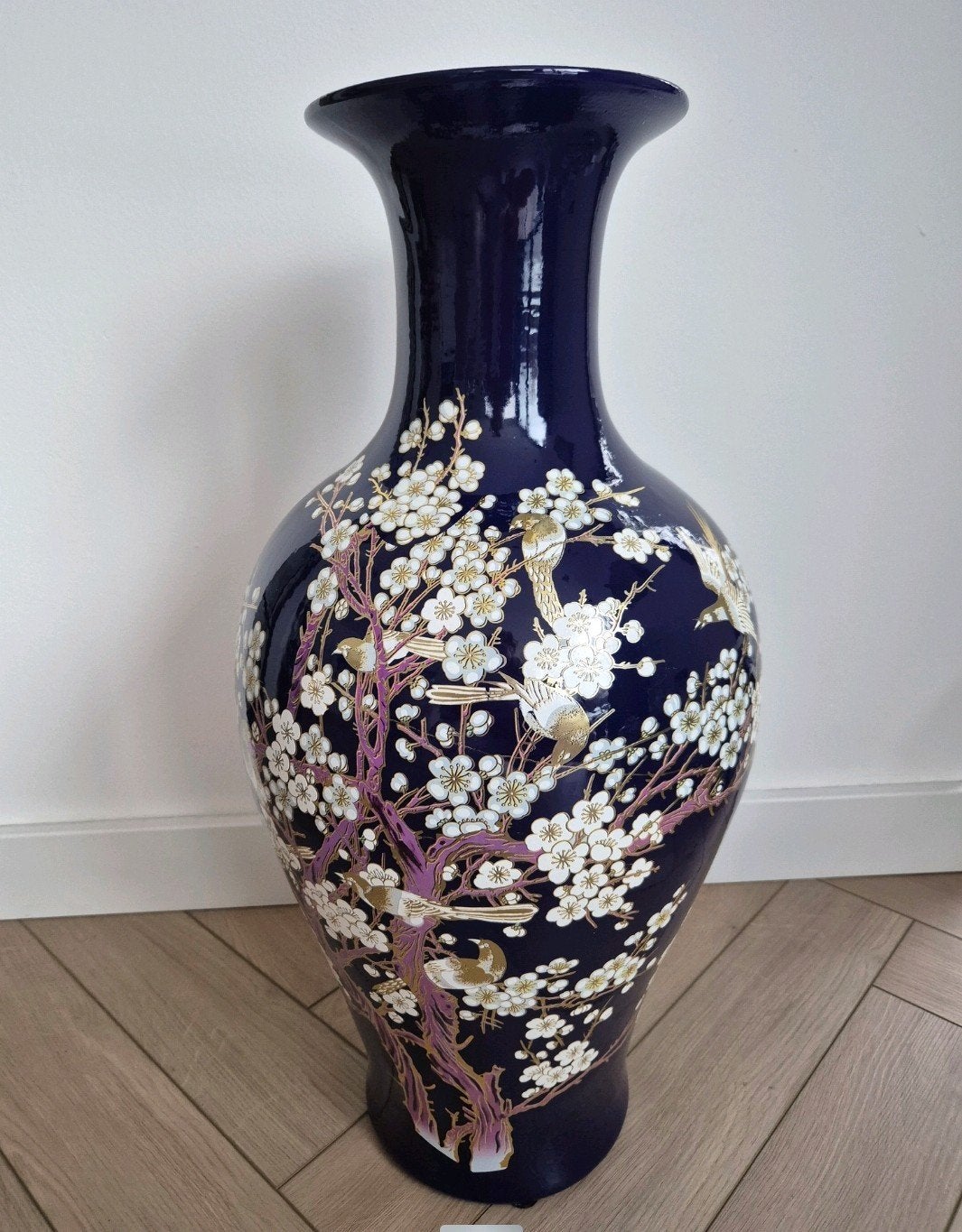 Grote XXl vaas bloemen van cornelis!, Huis en Inrichting, Woonaccessoires | Vazen, Ophalen, Blauw