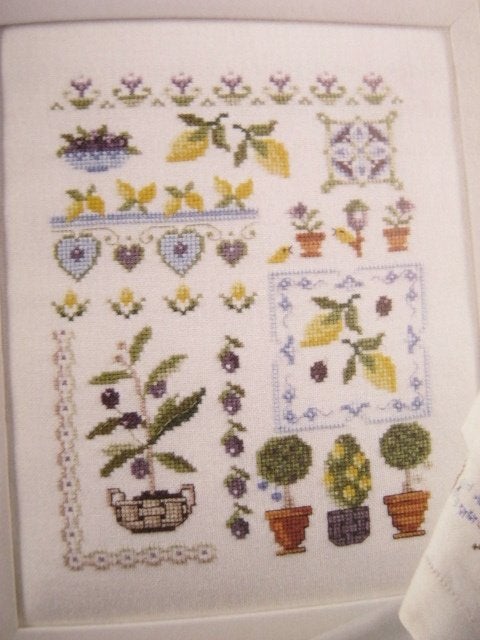 Borduurpatroon  Tuin merklap  nr 6061, Verzenden, Nieuw, Handborduren, Patroon