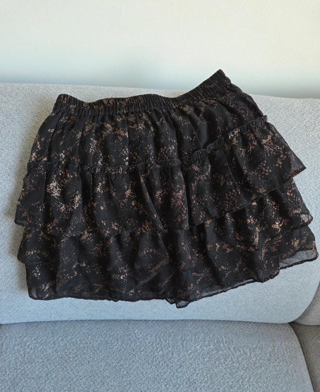 Nikkie rokje zwart met goud, maat 36, Kleding | Dames, Zwart, Ophalen of Verzenden, Zo goed als nieuw, Nikkie
