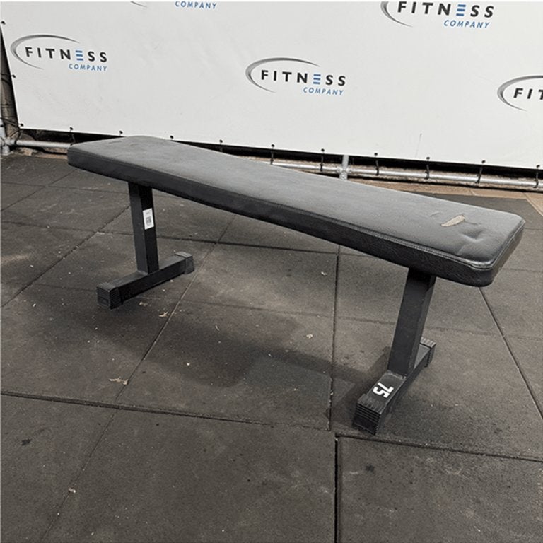 75 – Flat Bench, Sport en Fitness, Ophalen of Verzenden, Zo goed als nieuw, Armen, Fitnessbank
