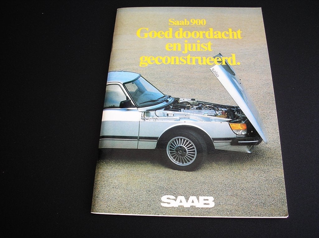Saab 900. Goed doordacht en juist geconstrueerd, 1982/1983, Ophalen of Verzenden, Zo goed als nieuw, Overige merken