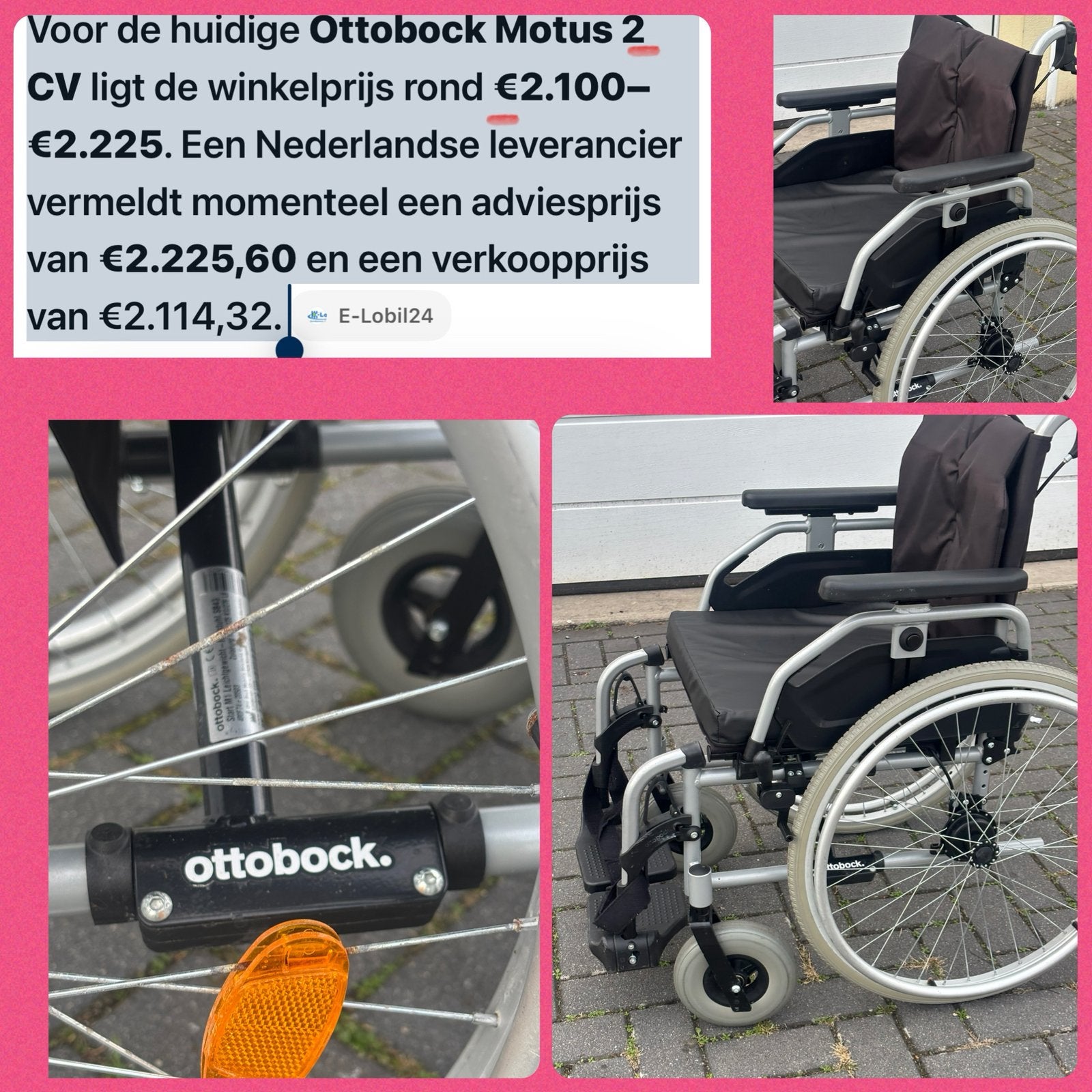 Rolstoel Otto Bock, nieuwprijs €2200 !!!paar keer gebruikt, Diversen, Meer info ☎️0️⃣6️⃣➖2️⃣0️⃣9️⃣0️⃣1️⃣0️⃣4️⃣0️⃣, Max-Näder-Straße 15 37115 Duderstadt Duitsland