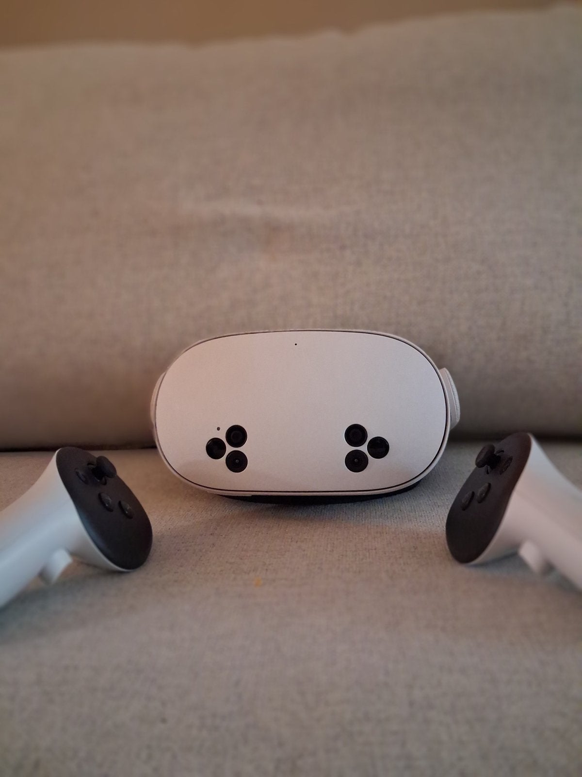 Meta quest 3s VR-bril (128 gb) / Incl bon en houder, Spelcomputers en Games, Ophalen of Verzenden, Zo goed als nieuw, VR-bril