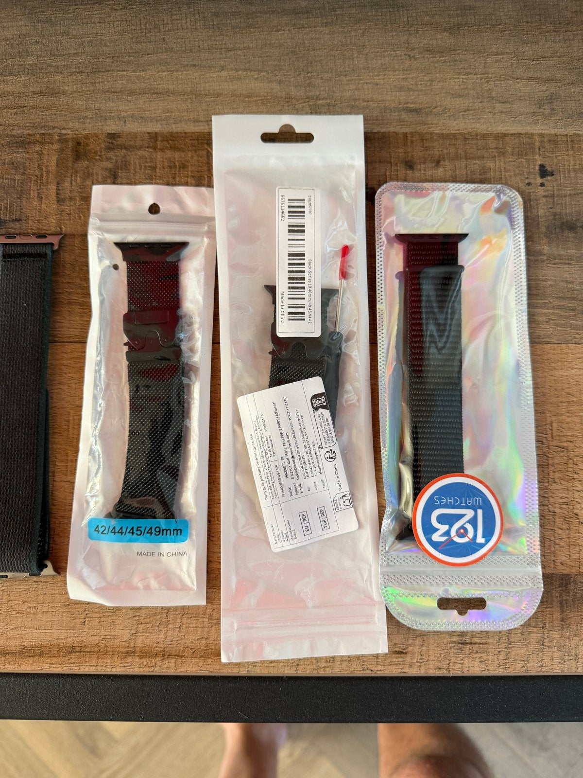 Nieuwe Apple Watch bandjes (verschillende maten), Ophalen of Verzenden, Nieuw, Zwart