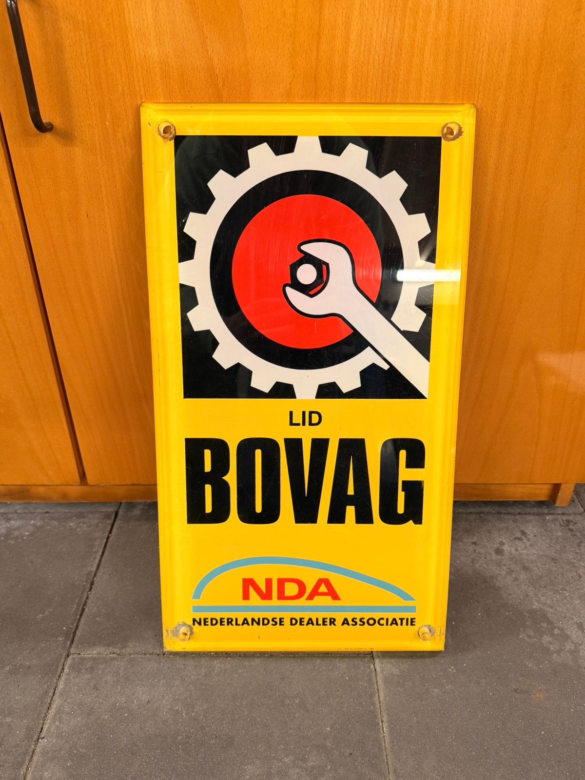 Bovag lid reclame bord NDA, Ophalen of Verzenden, Zo goed als nieuw, Reclamebord