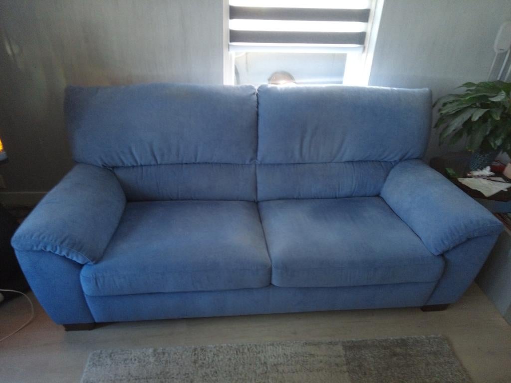 Natuzzi bankstel "Klaus" 2 keer 3-zits, Ophalen, Minder dan 75 cm, Driepersoons, Zo goed als nieuw