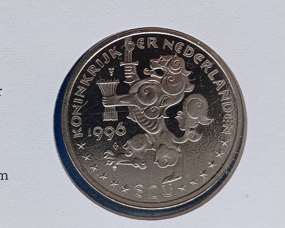ECU brief 13 - "Olivier B. Bommel" 1996, Postzegels en Munten, Verzenden, Overige materialen, Nederland