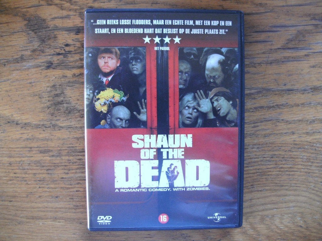 DVD: Shaun of the Dead. Een romantische komedie met zombies., Vanaf 16 jaar, Ophalen of Verzenden, Zo goed als nieuw, Vampiers of Zombies