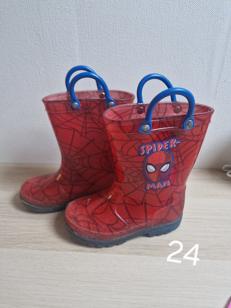 spiderman regenlaarzen maat 24, Ophalen of Verzenden, Jongen, Laarzen