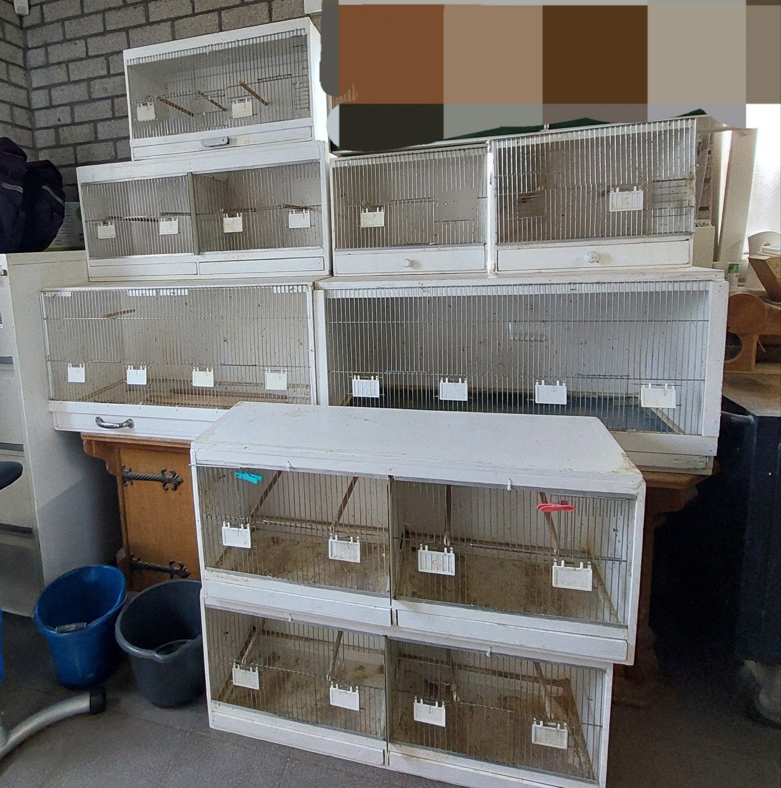 houte vogelkooien, Ophalen, Hout, Vogelkooi
