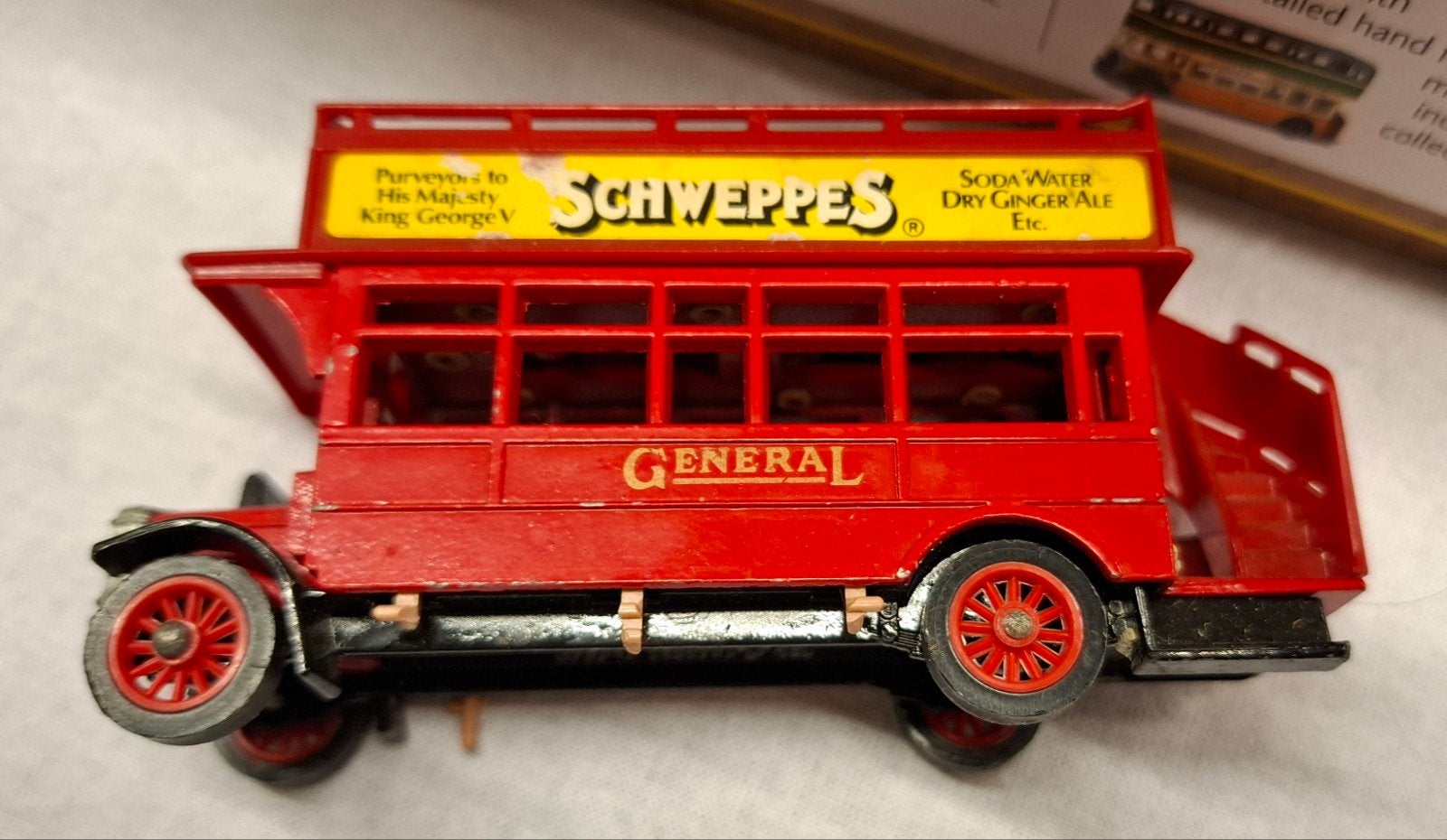 Matchbox A.E.C. Type Bus 1992 - Rood Dubbeldekker, Ophalen of Verzenden, Gebruikt