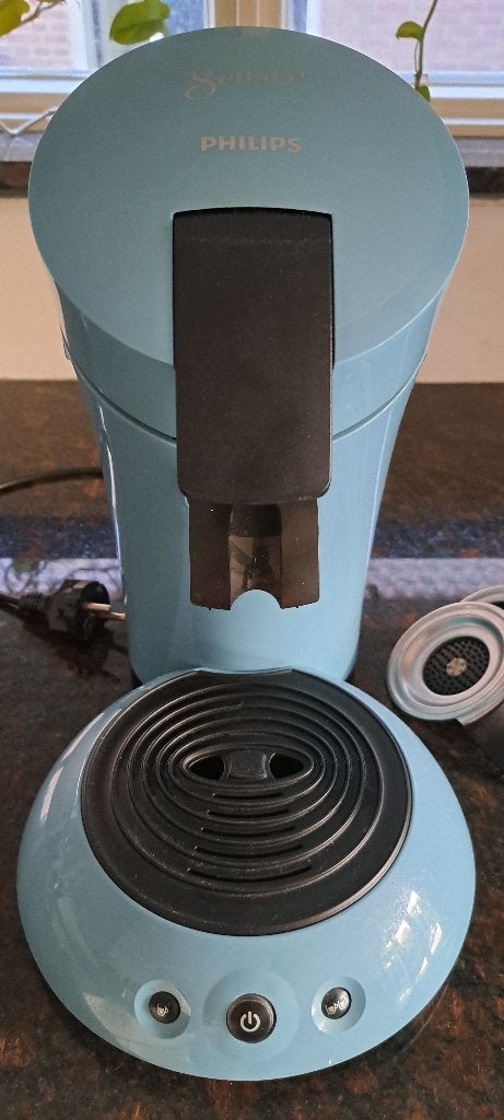 Senseo Philips HD 6553 Koffiepadapparaat - Lichtblauw, Ophalen, Afneembaar waterreservoir, Koffiepads en cups, Koffiemachine