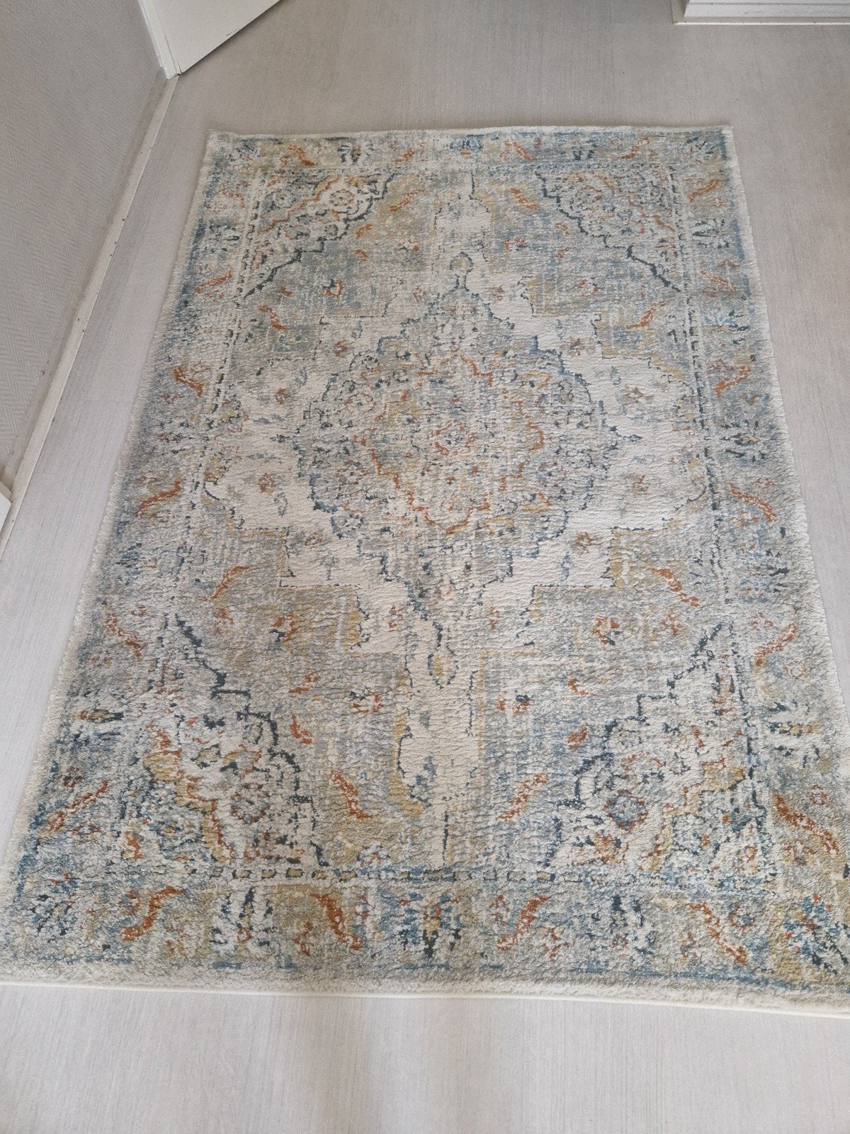 Ikea ONSEVIG Vloerkleed, laagpolig, veelkleurig, 133x195 cm, Ophalen, Gebruikt, 100 tot 150 cm, 150 tot 200 cm