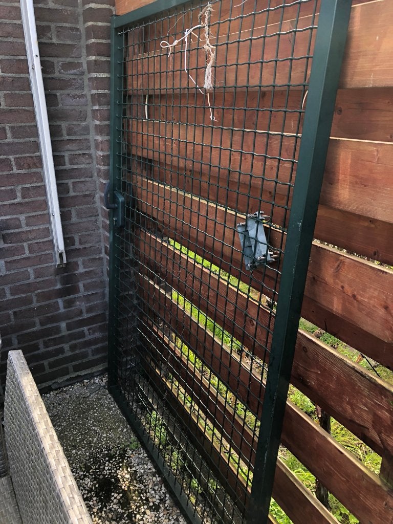 metalen poort, Tuin en Terras, Ophalen, Gebruikt, IJzer, Sierhekwerk