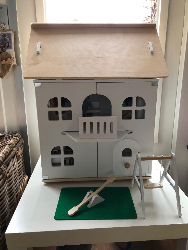 Houten poppenhuis Verbaudet, Kinderen en Baby's, Speelgoed | Houten speelgoed, Ophalen, Zo goed als nieuw, Meubelstuk of Keukentje