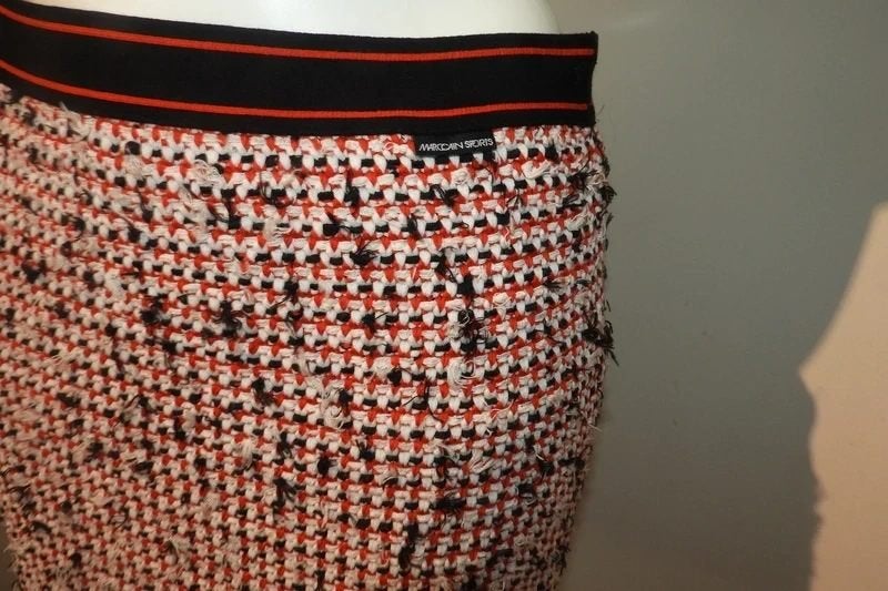Marccain rok kleuren soort boucle look taille elastisch N2 S, Zo goed als nieuw, Knielengte, Maat 36 (S), Marccain