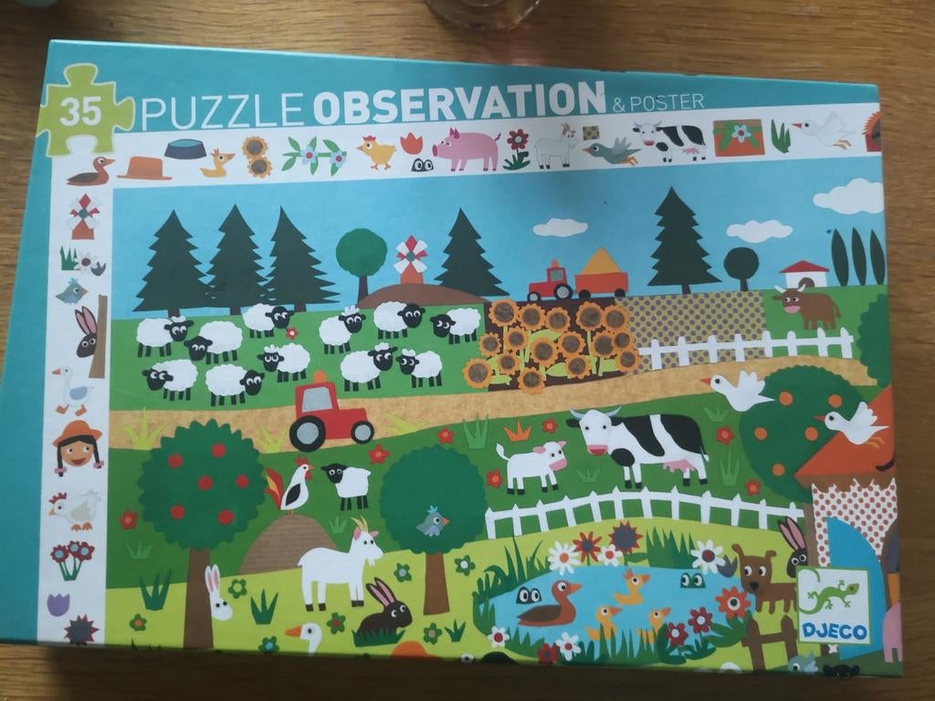 Djeco puzzel 35stuks, Ophalen of Verzenden, 10 tot 50 stukjes, Zo goed als nieuw