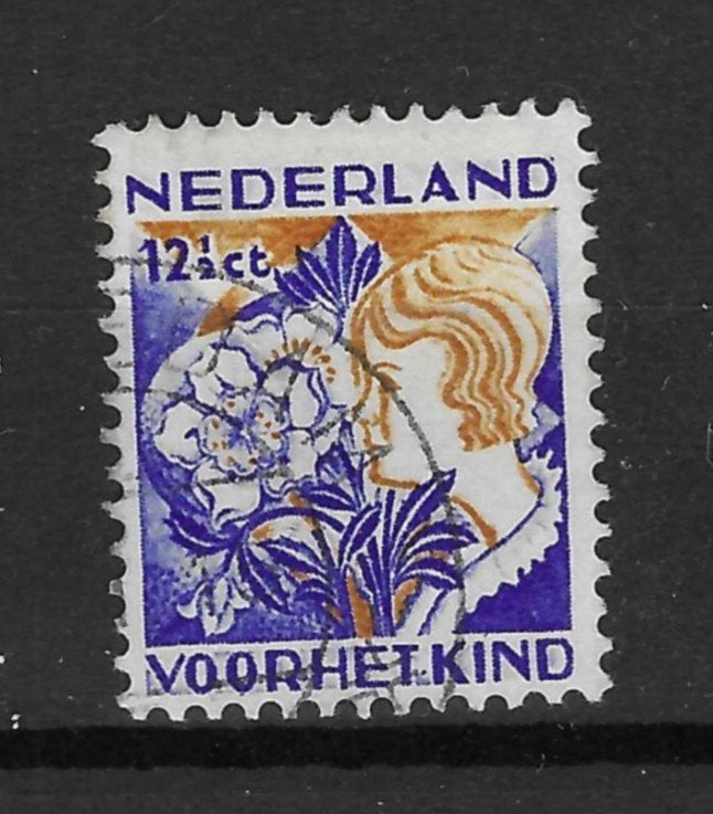 Nederland Kinderzegel NVPH 251, Verzenden, T/m 1940, Gestempeld