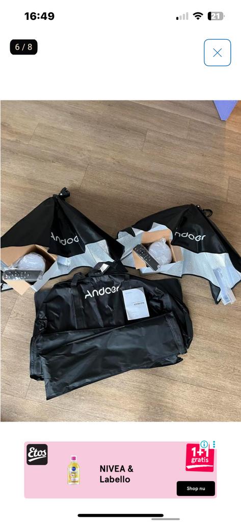 Te Koop: Professionele Andoer Fotostudio Set, Audio, Tv en Foto, S, Complete fotostudio, Nieuw, Ophalen of Verzenden