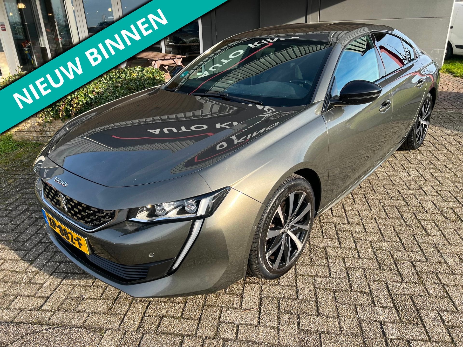 Peugeot 508 1.6 GT Line 180PK CARPLAY ACC INPARK 360 APK+NAP, Auto's, 745 kg, Gebruikt, 4 cilinders, Leder en Stof