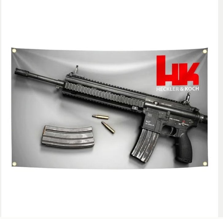 Grote vlaggen Heckler & Koch (150x90cm), Ophalen of Verzenden, Nieuw