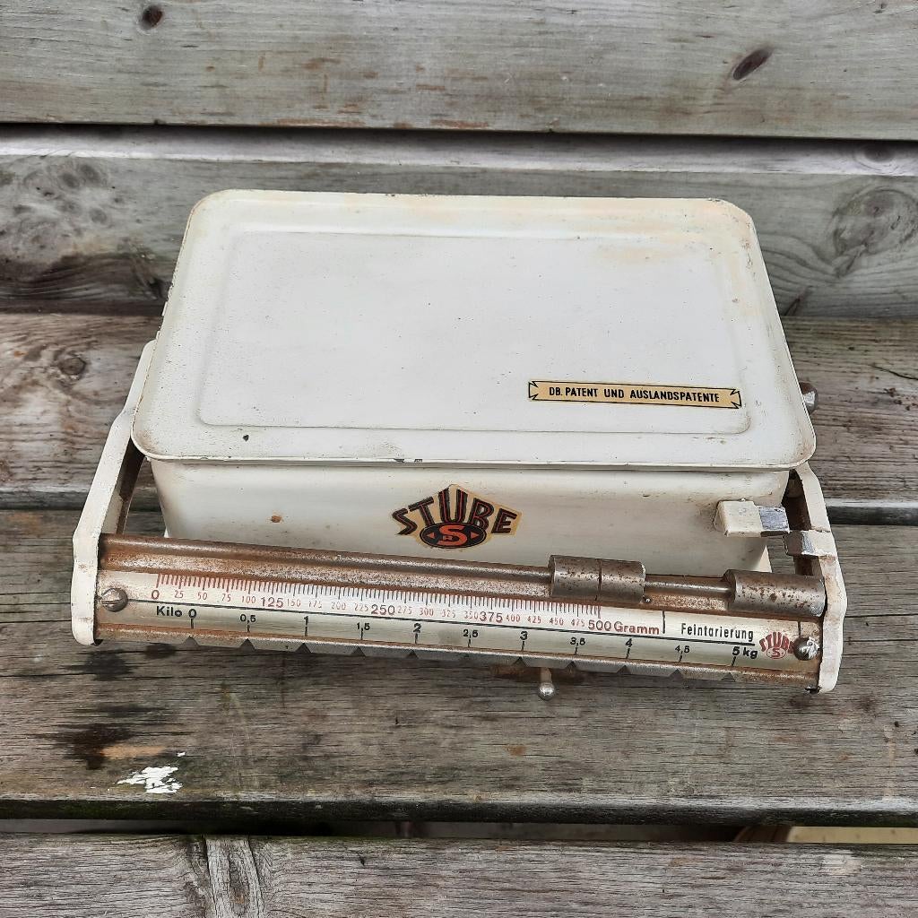 Vintage - STUBE oude weegschaal - Retro, Ophalen of Verzenden
