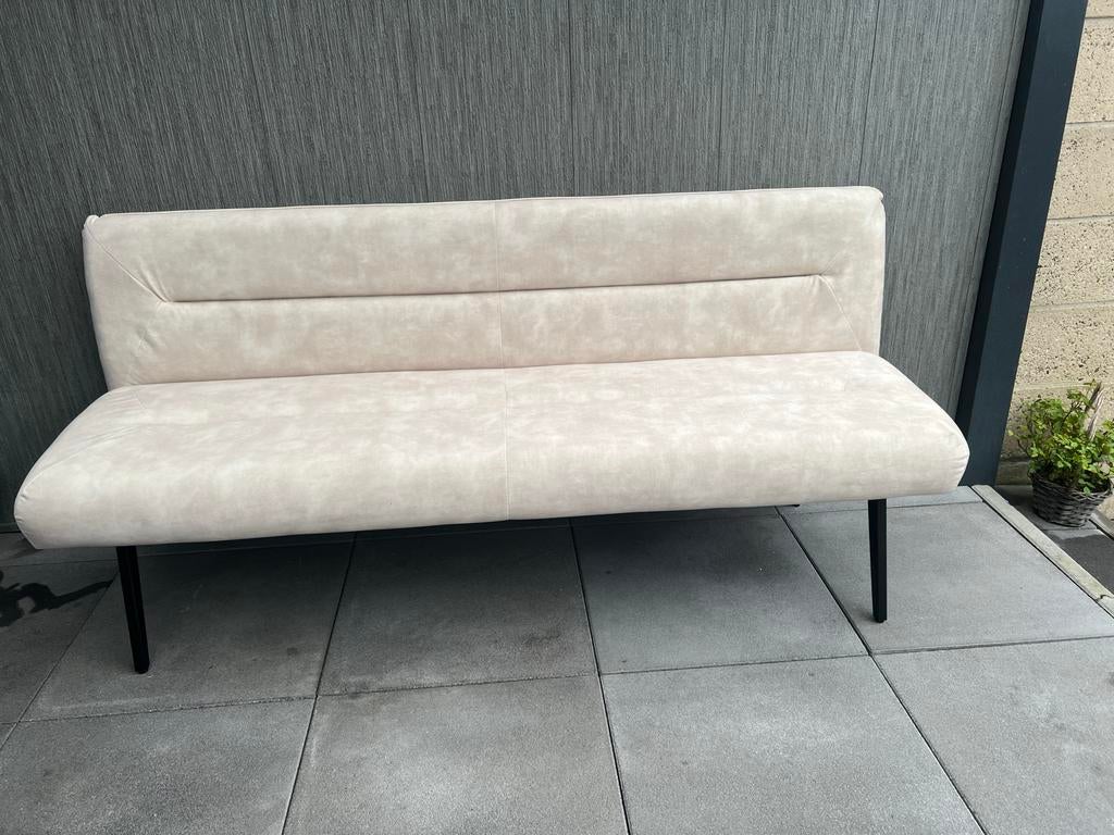 Nieuwe beige eetkamerbank 200cm, Ophalen of Verzenden, Zo goed als nieuw