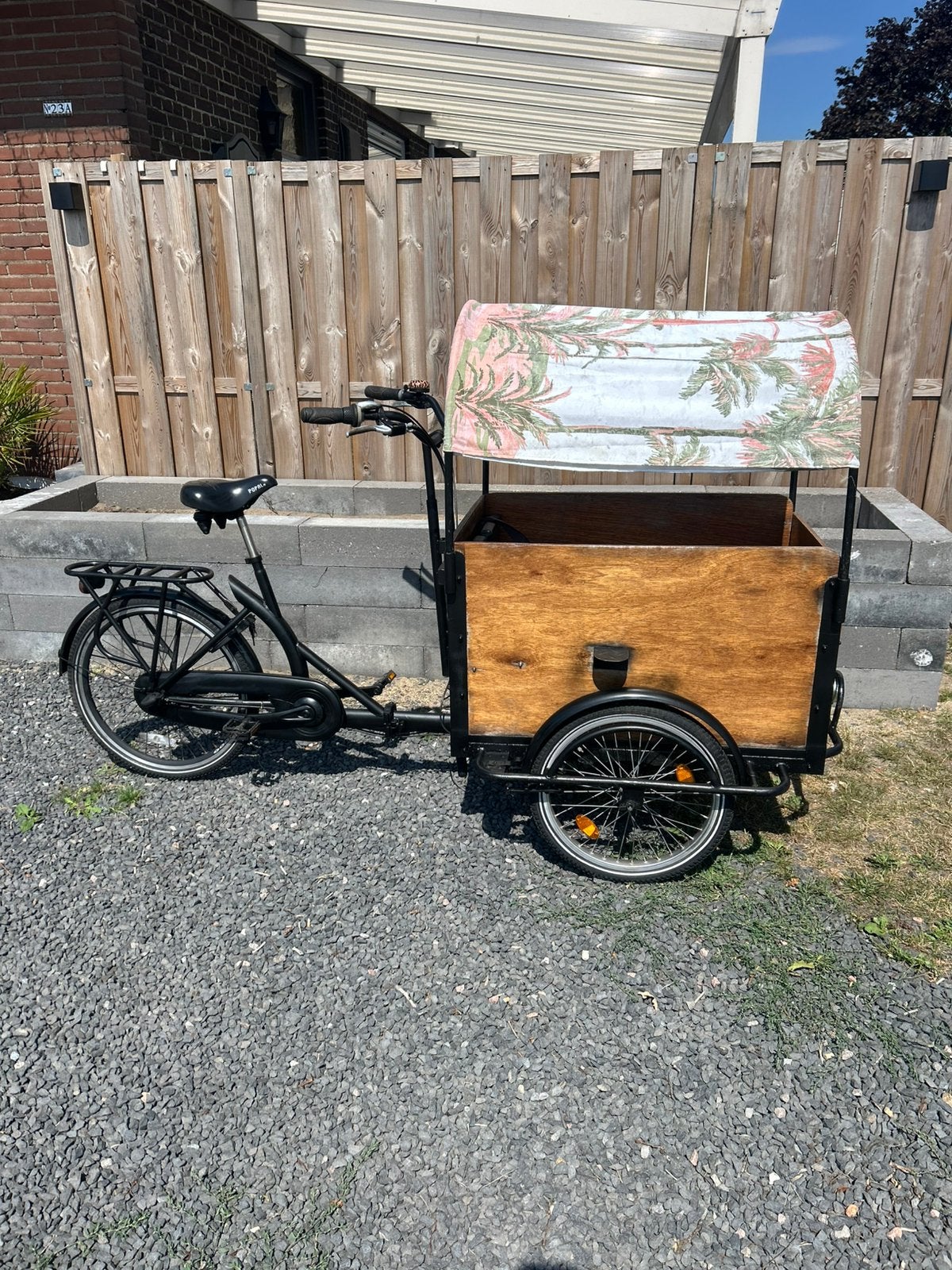 Te koop mooie bakfiets, Ophalen, Zo goed als nieuw, 1 kind, Huif