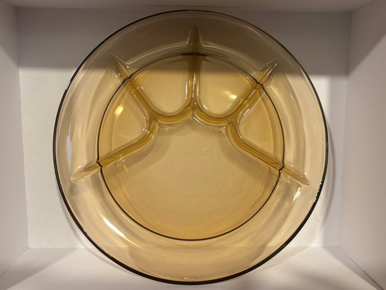 Duralex bruin glas vakjesborden - set van 2, Glas of Glazen, Ophalen of Verzenden, Overige stijlen, Glas
