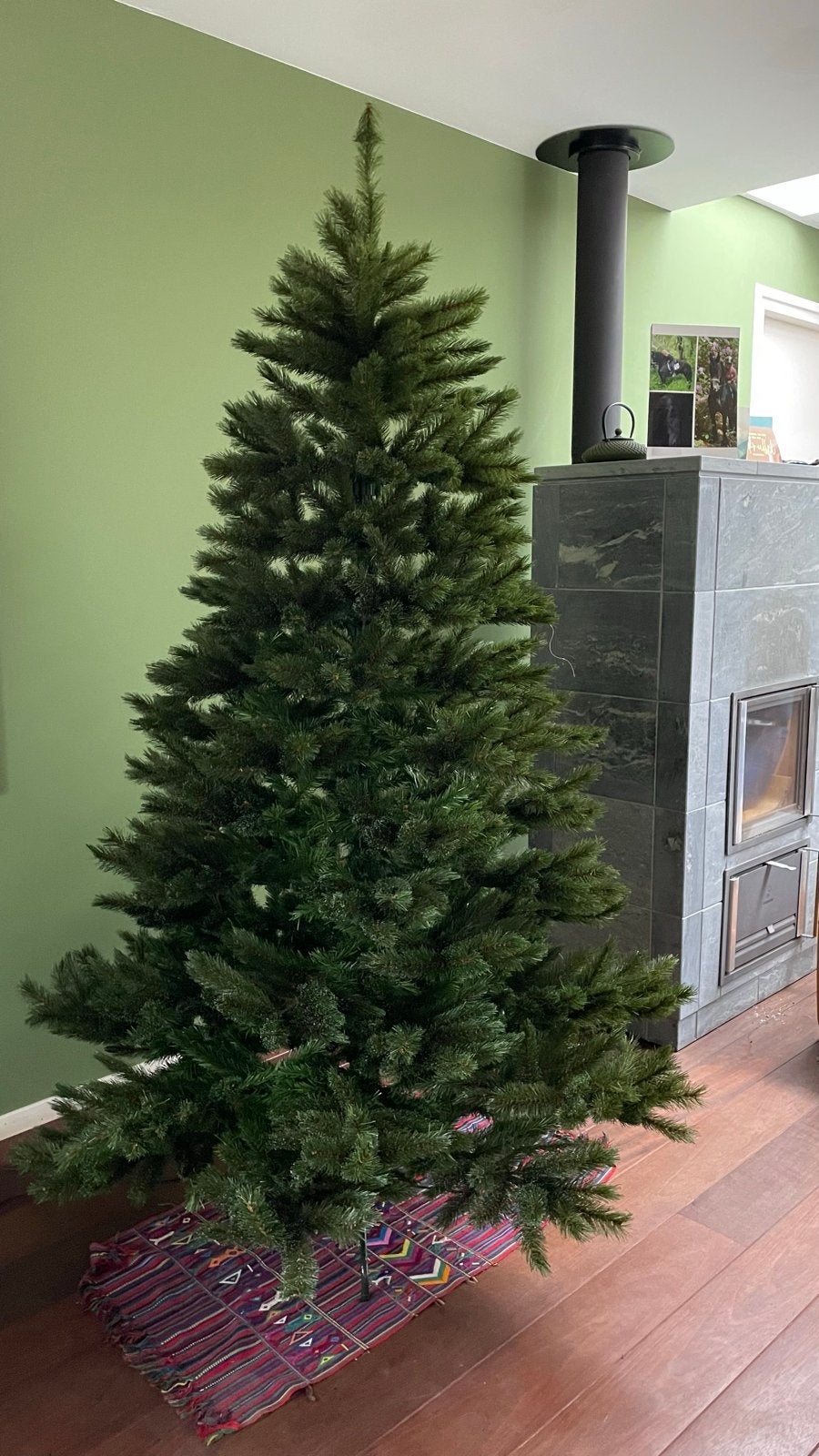 Hoge kwaliteit kunstkerstboom, Ophalen, Zo goed als nieuw