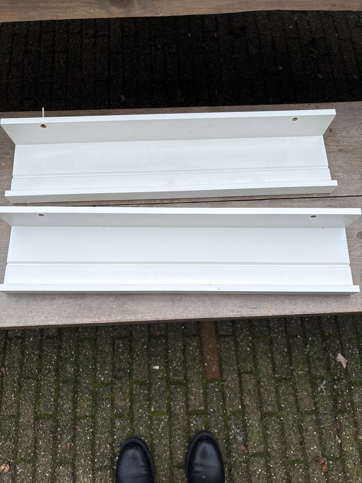 IKEA Mosslanda fotolijstplank - Wit (2 stuks), Ophalen of Verzenden, Zo goed als nieuw