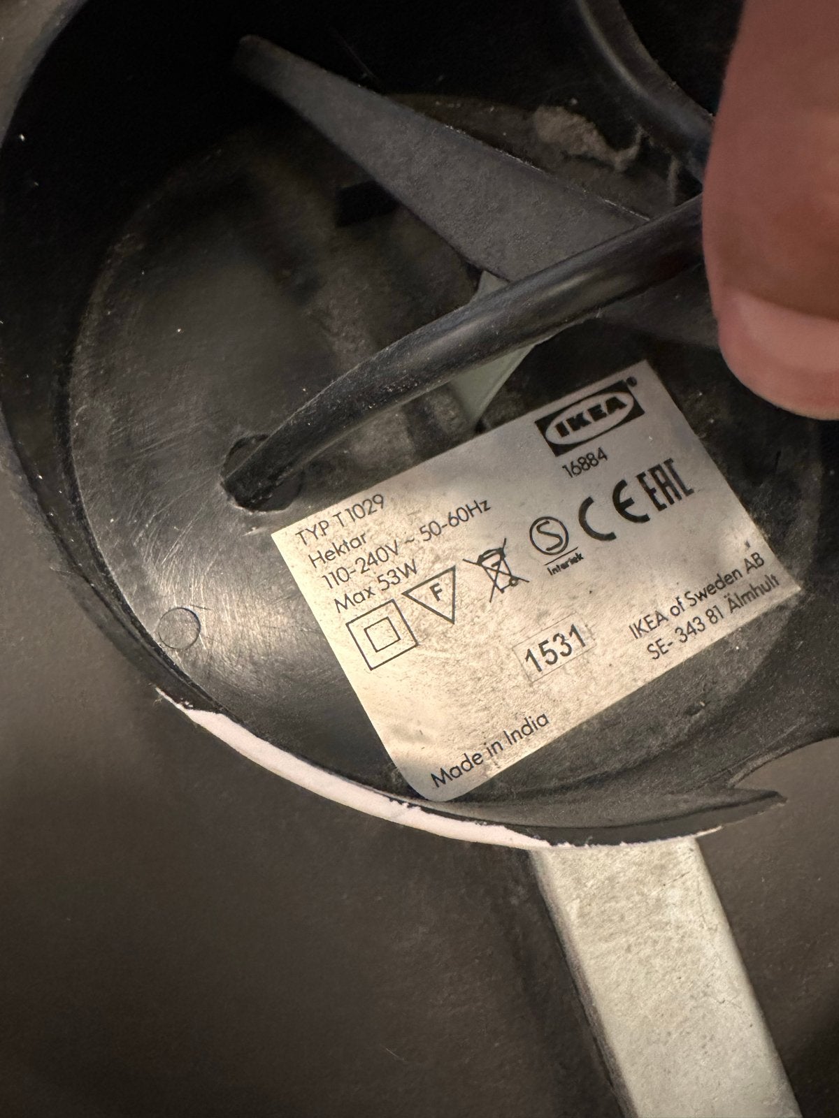Foto 5 van IKEA Hektar hanglamp - Donkergrijs, industriële stijl