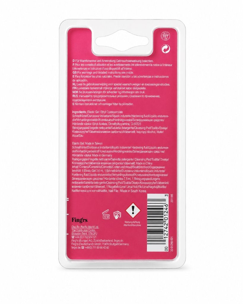 Fing’rs Professional Elastic Gel nagelverstevigingsset, ., Overige typen, Nieuw, Ophalen of Verzenden