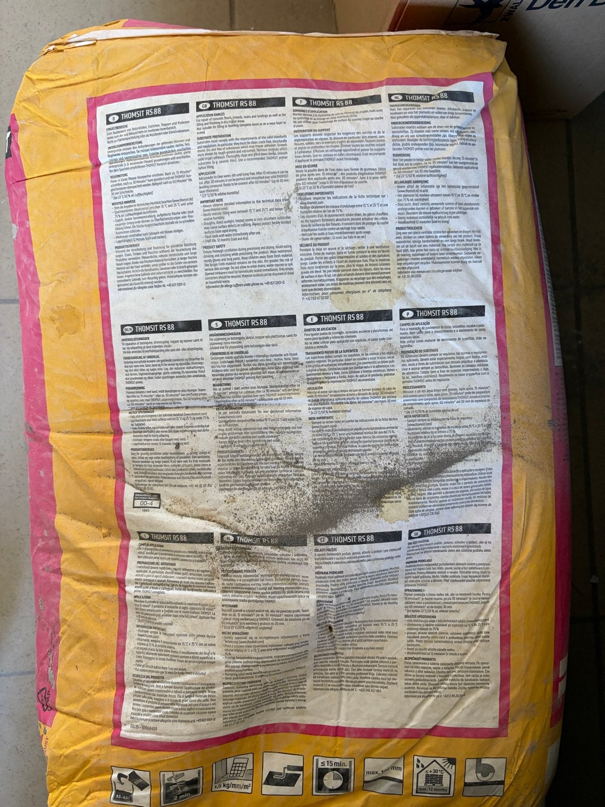 THOMSIT RS 88 Egalisatiemortel - 25 kg zak, Ophalen