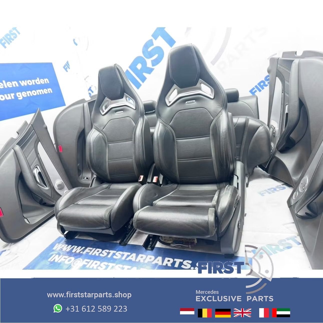 W205 C63 AMG interieur Mercedes SCHAALSTOELEN C63S stoelen C, Auto-onderdelen, Gebruikt, -, Ophalen of Verzenden, -